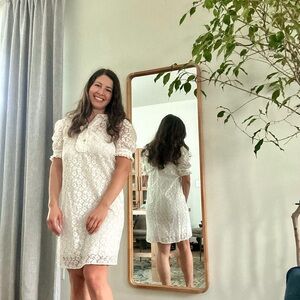 Gucci White Lace Midi Dress Size 38
